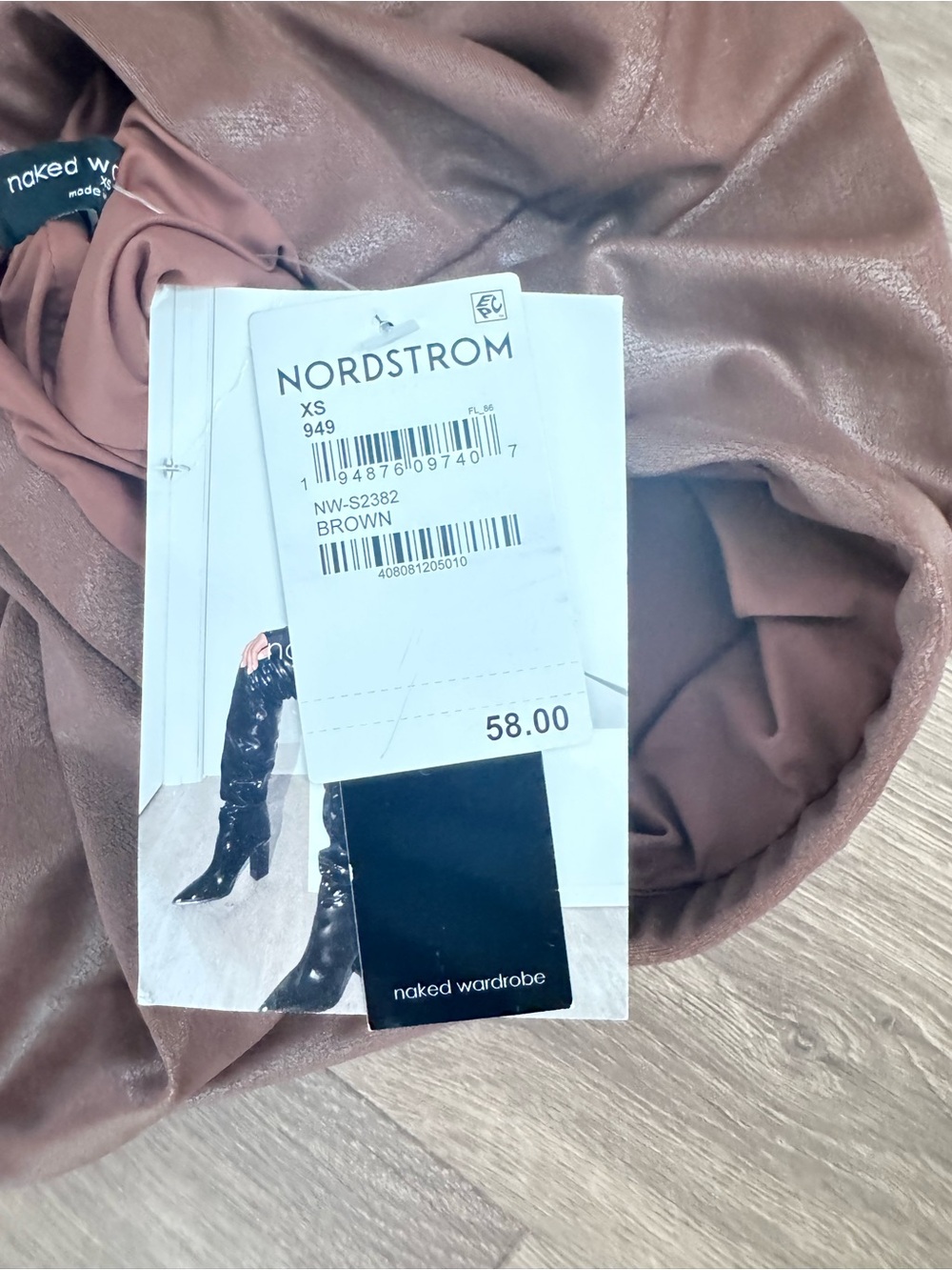 naked wardrobe Brown Midi Pencil Skirt XS - Picture 5 of 8